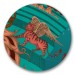 Buy the Jamida Emma J Shipley Snow Leopard teal Coaster online at smithsofloughton.com