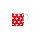 Buy the Kitchen Craft 80ml Porcelain Red Polka Dot Espresso Cup online at smithsofloughton.com