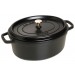 Buy the Staub Cocotte Oval Cast Iron Black 31cm online at smithsofloughton.com
