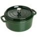 Buy the Staub Cocotte Round Cast Iron Basil 24cm online at smithsofloughton.com