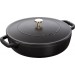 Buy the Staub Cocotte Round Cast Iron Saute Pan Black 28cm online at smithsofloughton.com