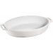 Staub Ceramic Oval Baking Dish White 37cm