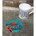 Buy your Jamida Emma J Shipley Snow teal Leopard melamine  Coaster online at smithsofloughton.com